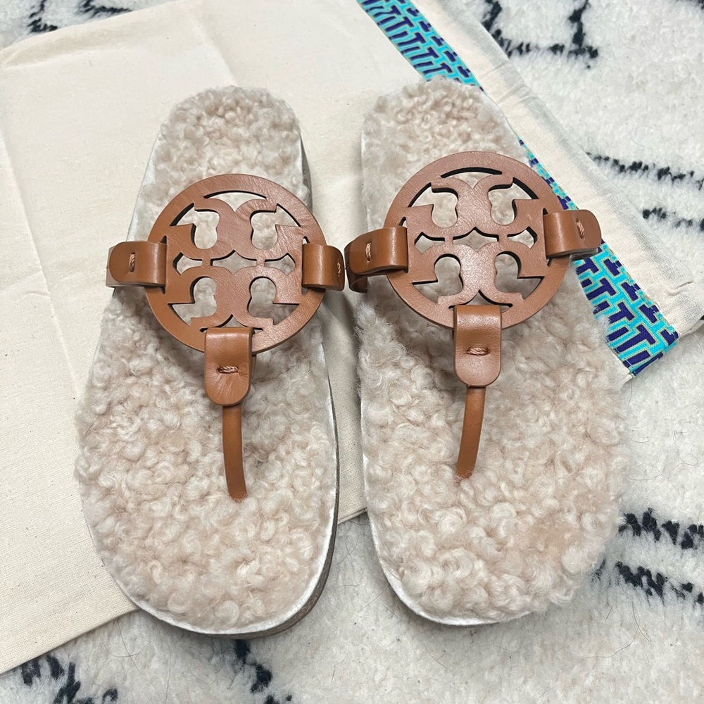 Tory Burch Miller Cloud Shearling NWT